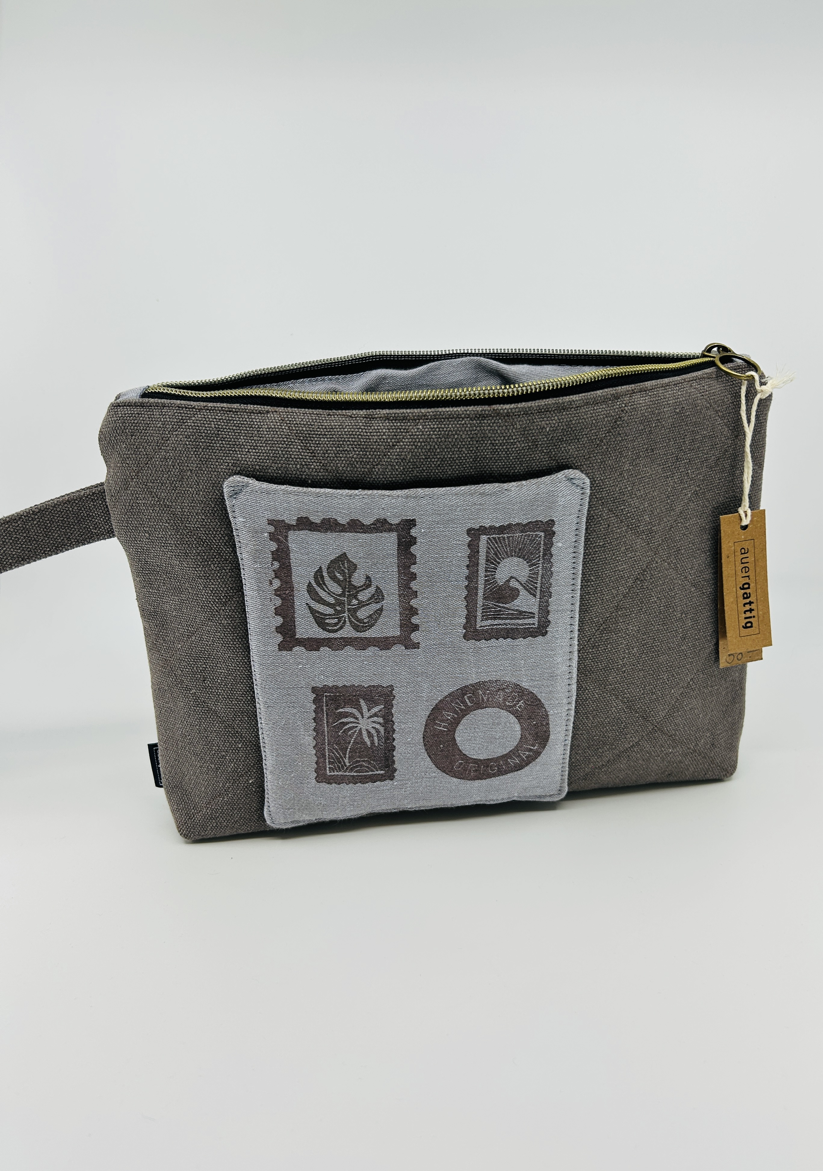 Wattiertes Etui Taupe