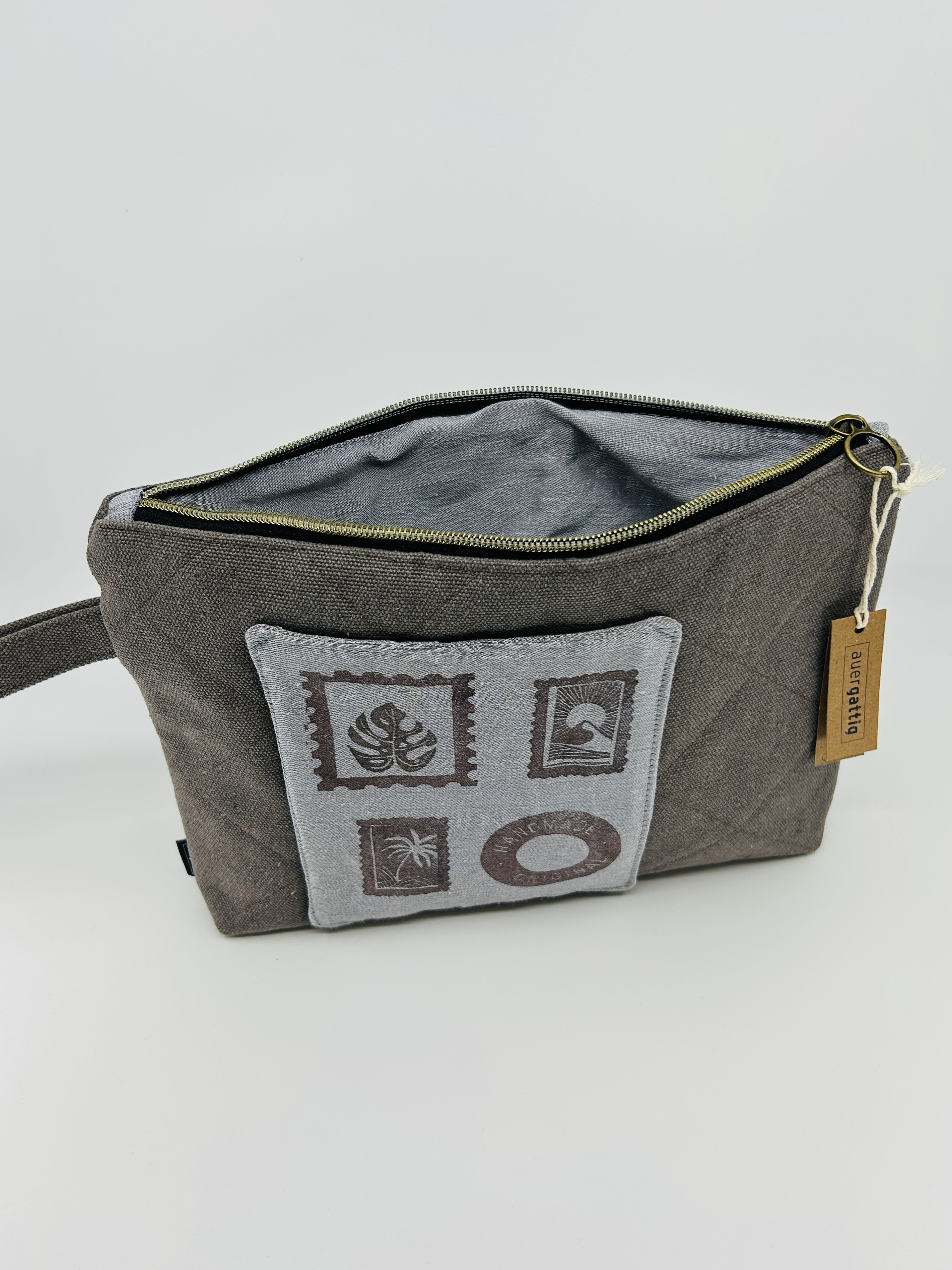 Wattiertes Etui Taupe