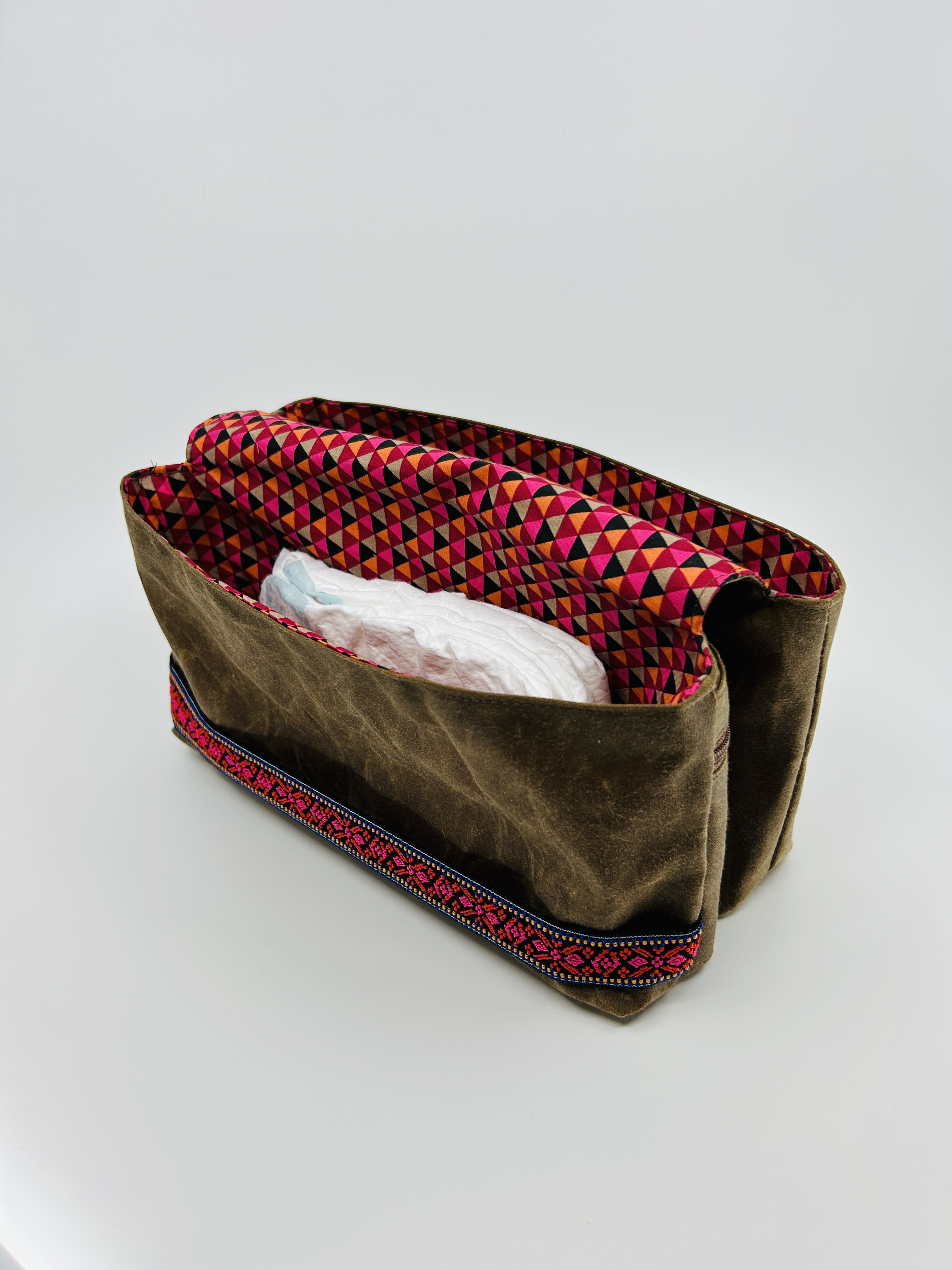Windeltasche aus Oilskin